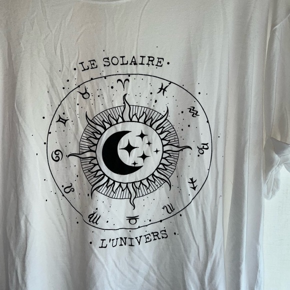 Size medium, colors white & black, tee from Funky Pink. - Picture 2 of 4